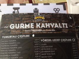 Erşafak Gurme Kahvaltı Mangal Meze menu