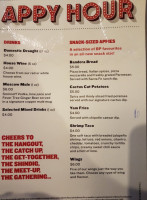 Boston Pizza menu