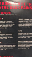 La Cage menu