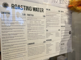 Roasting Water menu