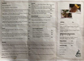 Green Bean Cafe menu