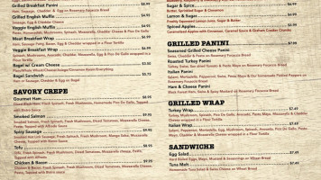 Richmond Beach Coffee Company menu