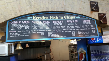 Fergies Fish N Chips inside