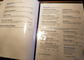 The Black Diamond menu