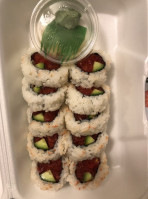 Orange Roll Sushi food