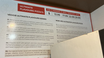 Pizza Pizzeria menu