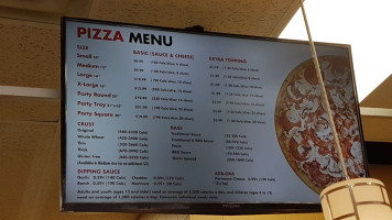 Gino's Pizza menu