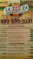 La-Zee-Za Pizza & Pub menu