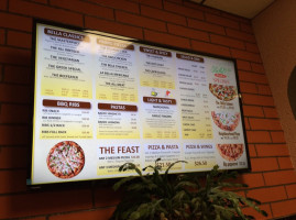 Bella Pizza menu