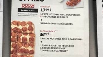 Pizza Hut menu