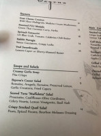 Bayona menu