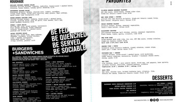 Sociable Kitchen & Tavern menu