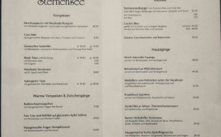 Sternensee menu