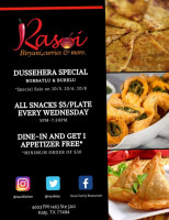 Rasoi Indian Takeout Pizza food