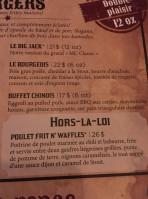 Jack Saloon menu