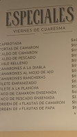 Cenaduria Gumacus menu