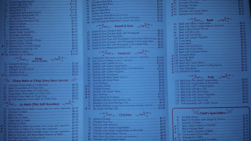 Bo Chin Chinese Food menu