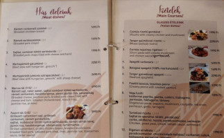 Marcos étterem menu