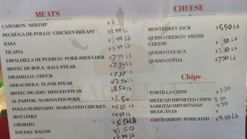 Taqueria Y Carniceria Martinez menu