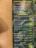 Jalapeno Mexican menu