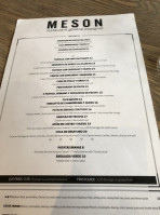 MesÓn menu