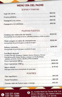 Maria Magdalena menu