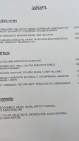 Lelkem Kisvendéglő menu