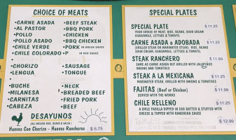 La Soga Taqueria menu