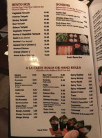 Ginza Sushi menu