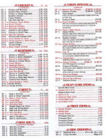 Hop Bo menu