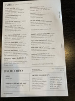 Red Lotus Bistro menu