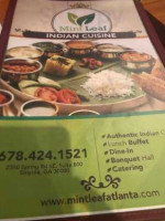 Mint Leaf Indian Cuisine food