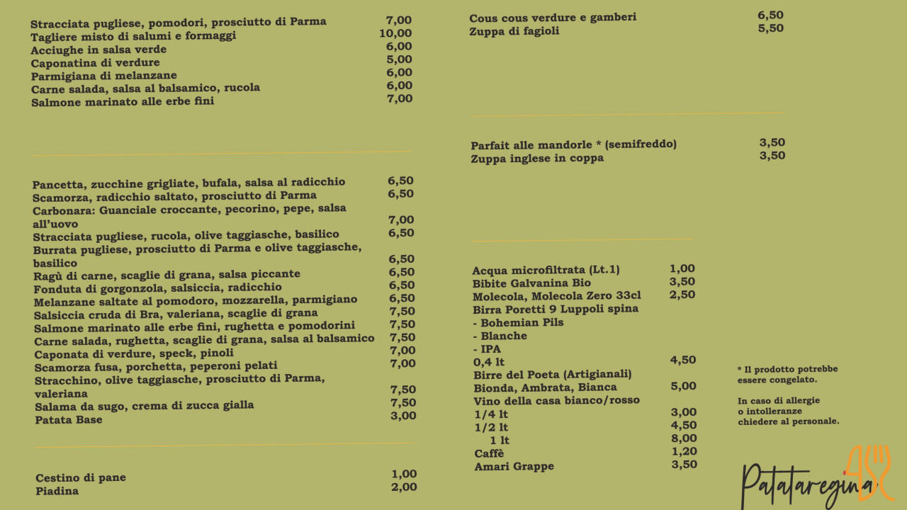 Patataregina Carte