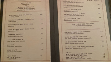 Macao Trading Co. menu