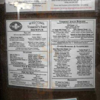 Vermont Pub Brewery menu