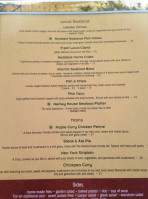 Henley House Pub menu