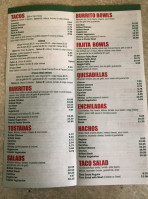 Tacos Times Square menu