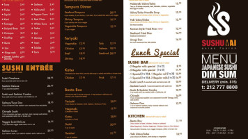 Sushumai Asian Fusion Inc menu