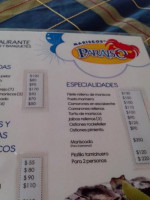 El Paraíso menu