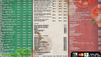 Italia Pizzeria menu