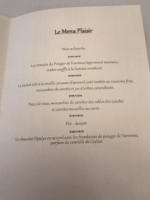 Le Bistrot Du Gabriel menu