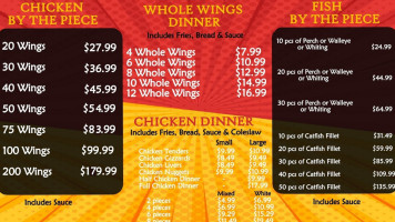 Super JJ Fish and Chicken menu