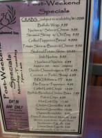 Hazelwood Inn. menu