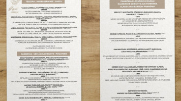 Pannónia menu