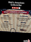 Walt's American Grille menu