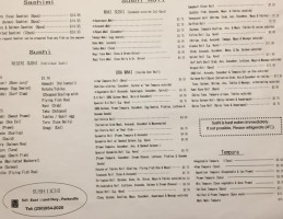 Sushi Ichi menu