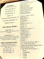 The Park Street Tavern menu