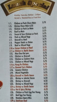 China Wok menu