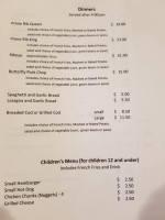 Shorty's menu