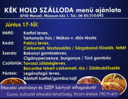 Kék Hold Szálloda és Kávézó food